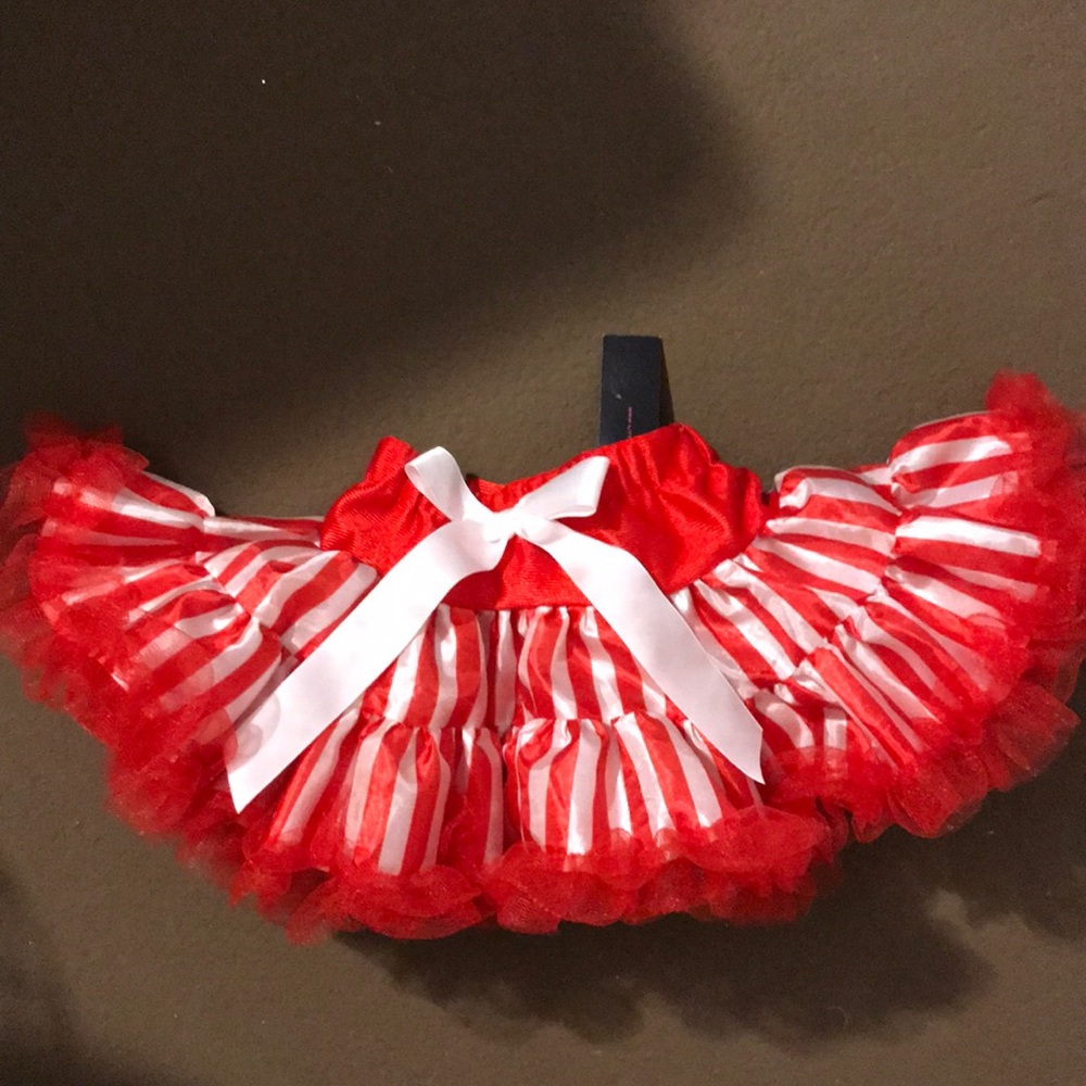 Adorable red and white striped Tutu!